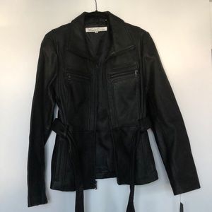 Kenneth Cole Black Leather Jacket